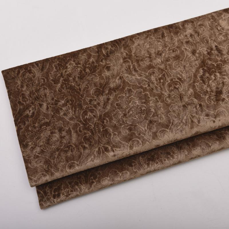 Solid Color 3D Embossed Velvet Fabric for DIY Sewing Curtain Pillowcase Cushion Cover Wedding Background Furniture Upholstery
