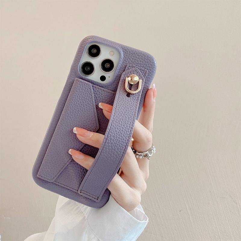 Wrist Strap Wallet Leather Case For iPhone 11 12 13 14 15 Pro Max Luxury Card Holder Protective Cover