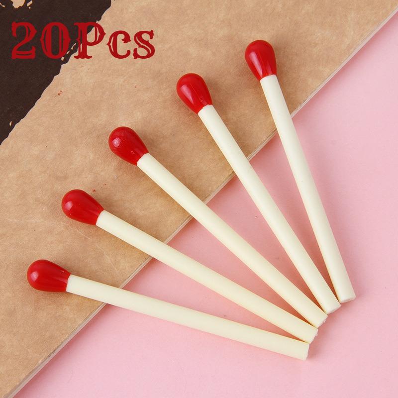 

1Pc Funny Match Shaped Ballpoint Pen Mini Matchstick Creative School Office Supply for Daily/Office Use & Cute Gift 0.5mm Quick Dry Gel Pen Writing Random style 1Pc