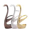Swan Spoon Base Holder Fruit Forks Set Stainless Steel Salad Dessert Forks Spoon Coffee Cake Tools Tableware Barware