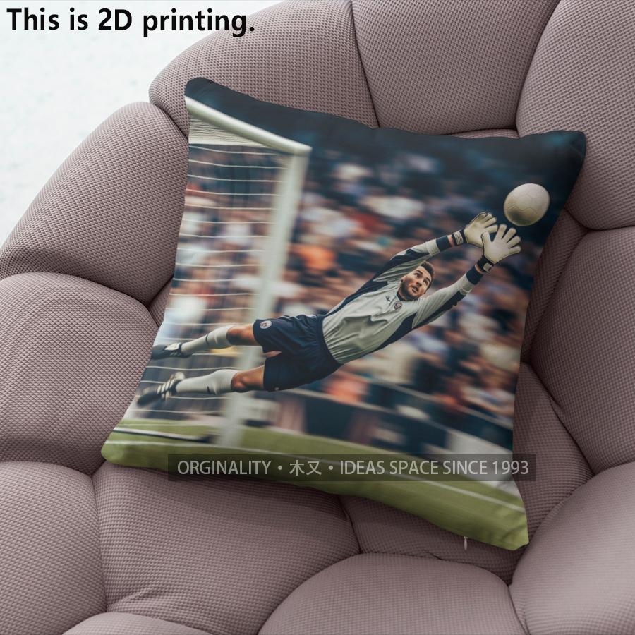 Football Star Soccer Goalkeeper Throw Pillow Covers Pattern Cushion Cover Suitable For Sofa Bedroom Car Pillow Cover