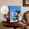 The Iconic Character of Disney Mickey Mouse in A Pearl Jigsaw Puzzle A Handmade Decorative Gift Suitable for Home Use