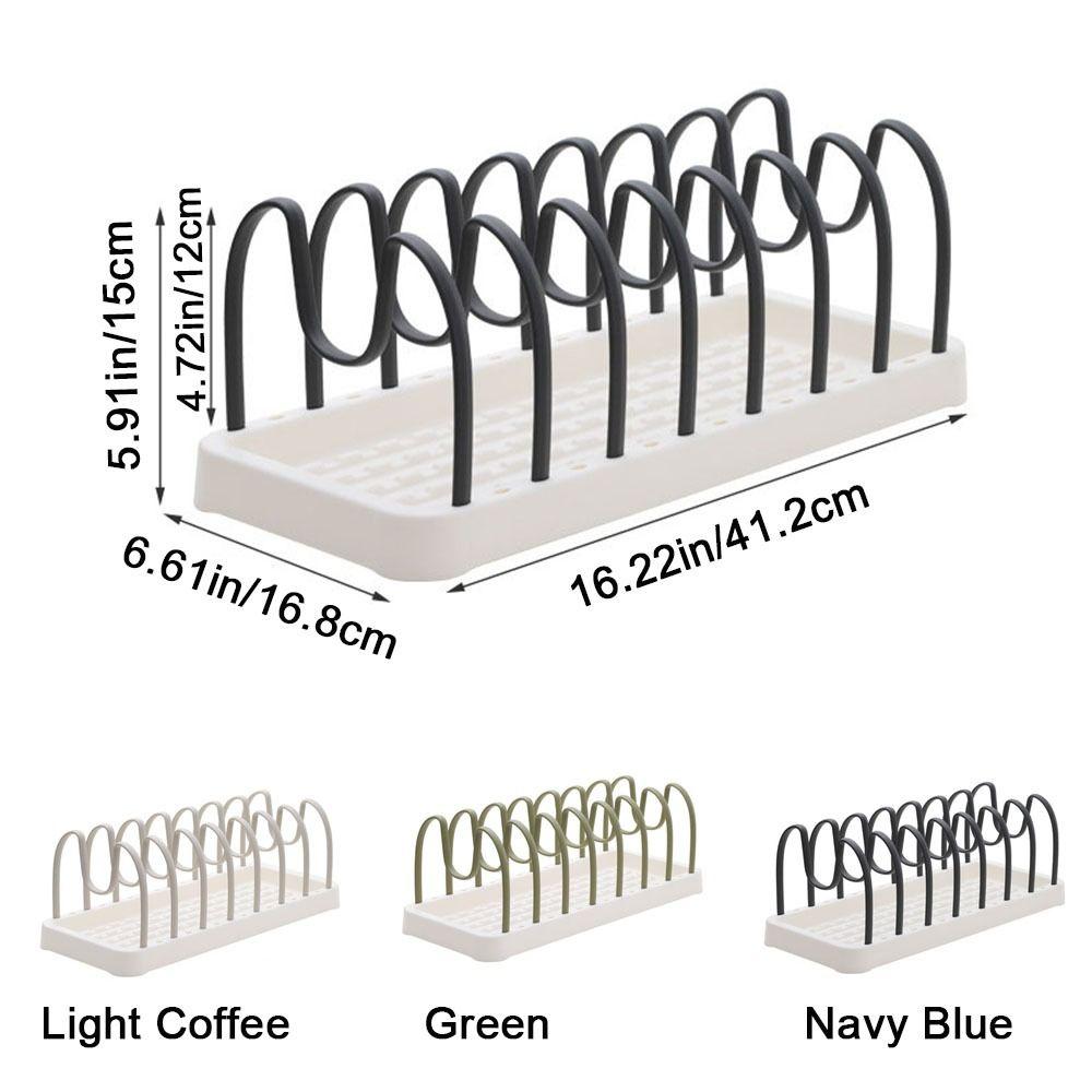 U-shaped Pot Lid Rack Adjustable Cutlery Storage Rack Multifunctional Pot Lid Holder  Kitchen