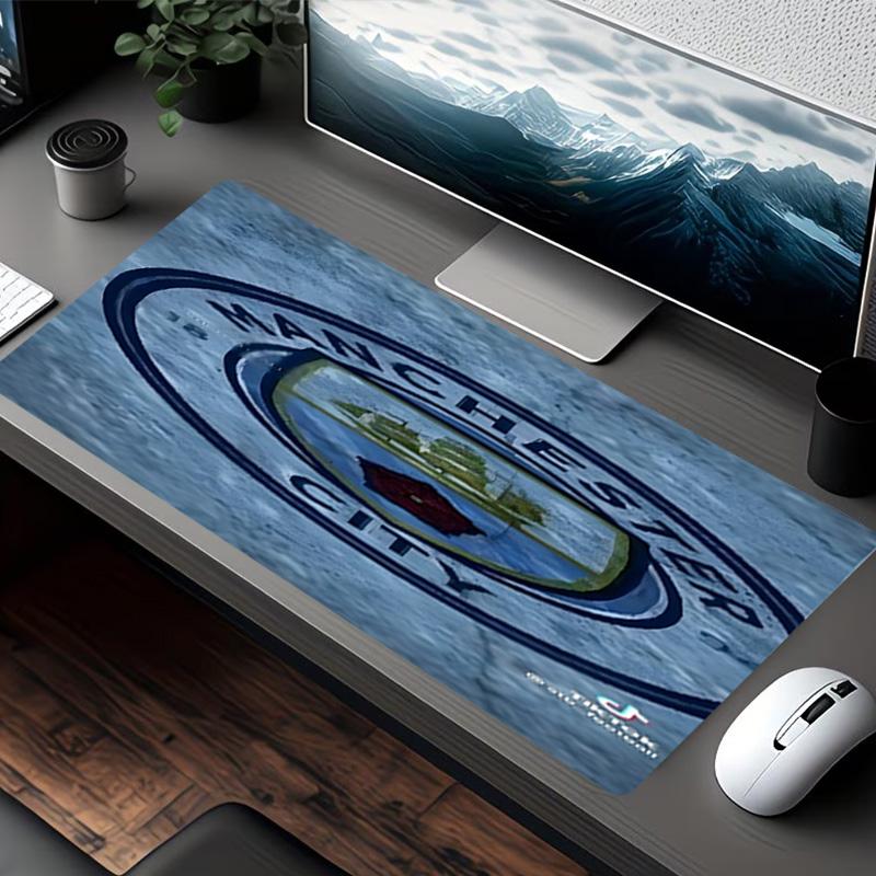 Manchester City FC Print Mouse Pad, for Keyboard Pad Laptop PC Mat for Office Home Use, Desk Decor, Perfect Birthday Gift for Gamers