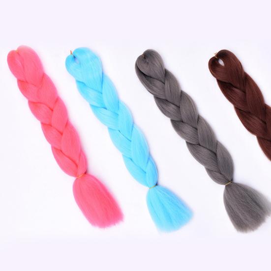 Dam Jumbo Crochet Braiding Ombre Color Synthetic Kanekalon Hårförlängningar