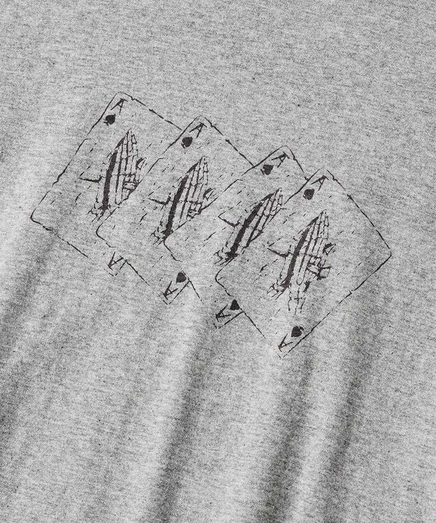 HOOVES Ace Graphic Crop Short Sleeve Tee [Gray]