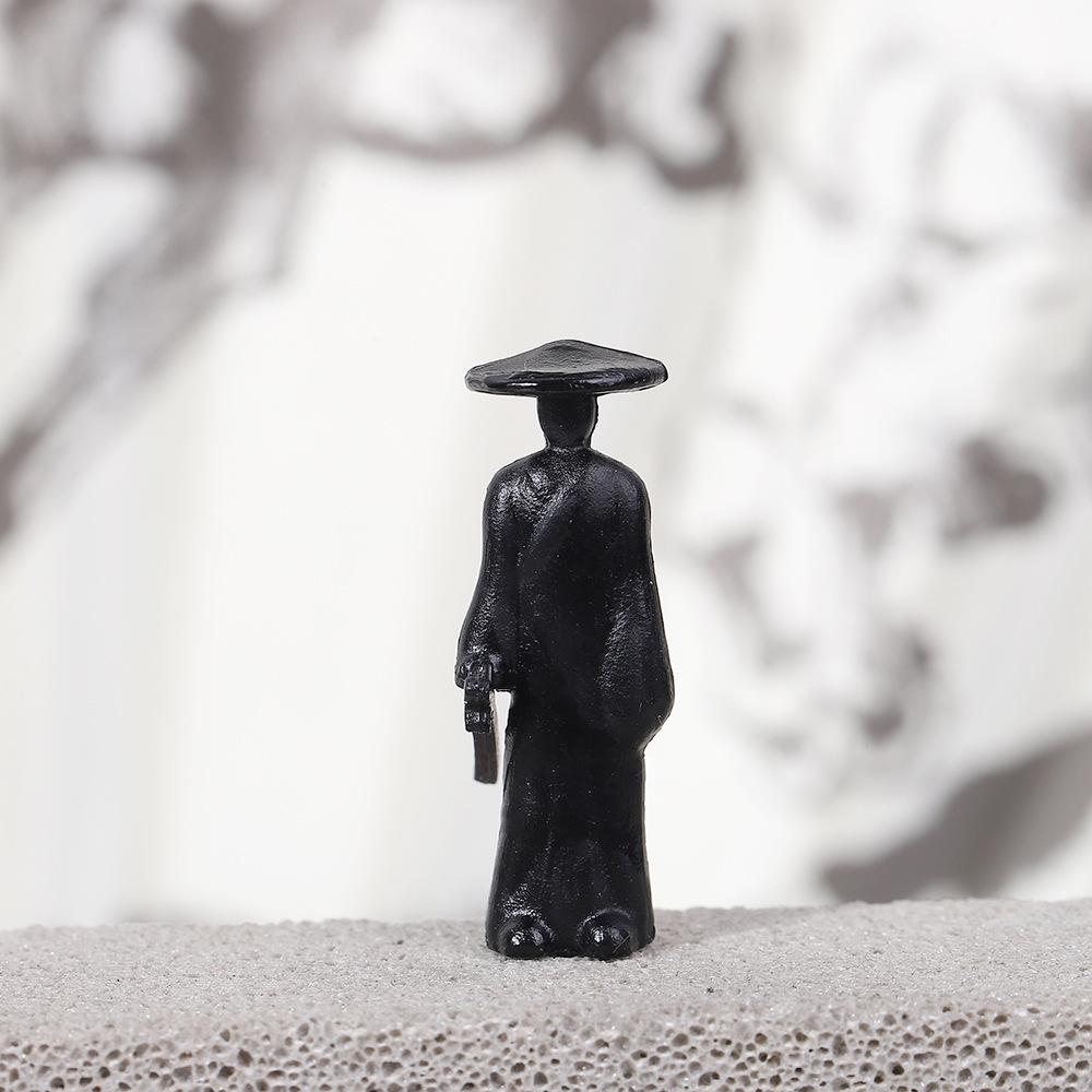 Jianghu Ancient Style Knight PVC Martial Arts Swordsman Desktop Ornament