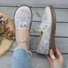 Women's Comfortable Embroidery Flat Loafers, Lightweight Non-slip Casual Shoes, Free Shipping for Daily Walking
