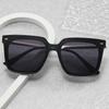 Gm Sunglasses Women'S Tide High Sense Ins Large Square Round Face Thin Polarized Sunglasses Men'S Driving Glasses
