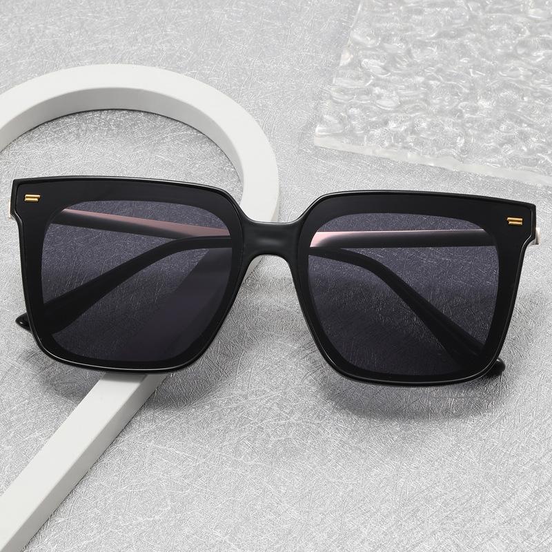 Gm Sunglasses Women'S Tide High Sense Ins Large Square Round Face Thin Polarized Sunglasses Men'S Driving Glasses