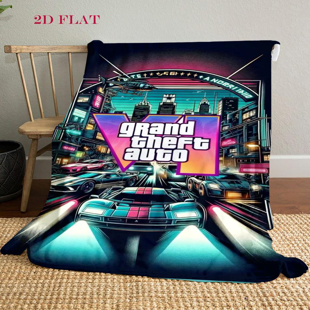 Grand Theft Auto V: Coperta Azione e Avventura coperta Arredamento Casa Coperta per riposo in ufficio Coperta in peluche per esterni Coperta per aria condizionata