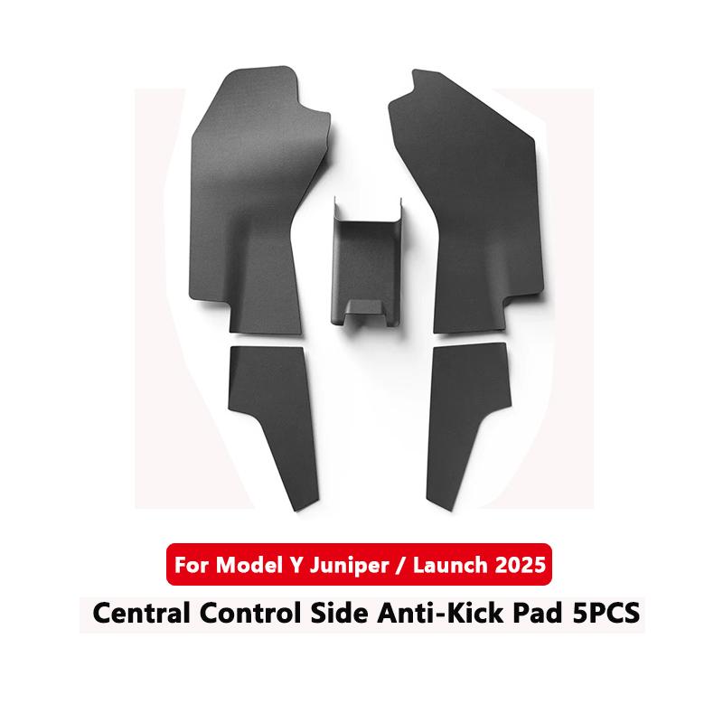 For Tesla Model Y Juniper/Launch 2025 Central Control Side Anti Kick Pad TPE Anti-Dirt Protective Cover Car Interior Accessories