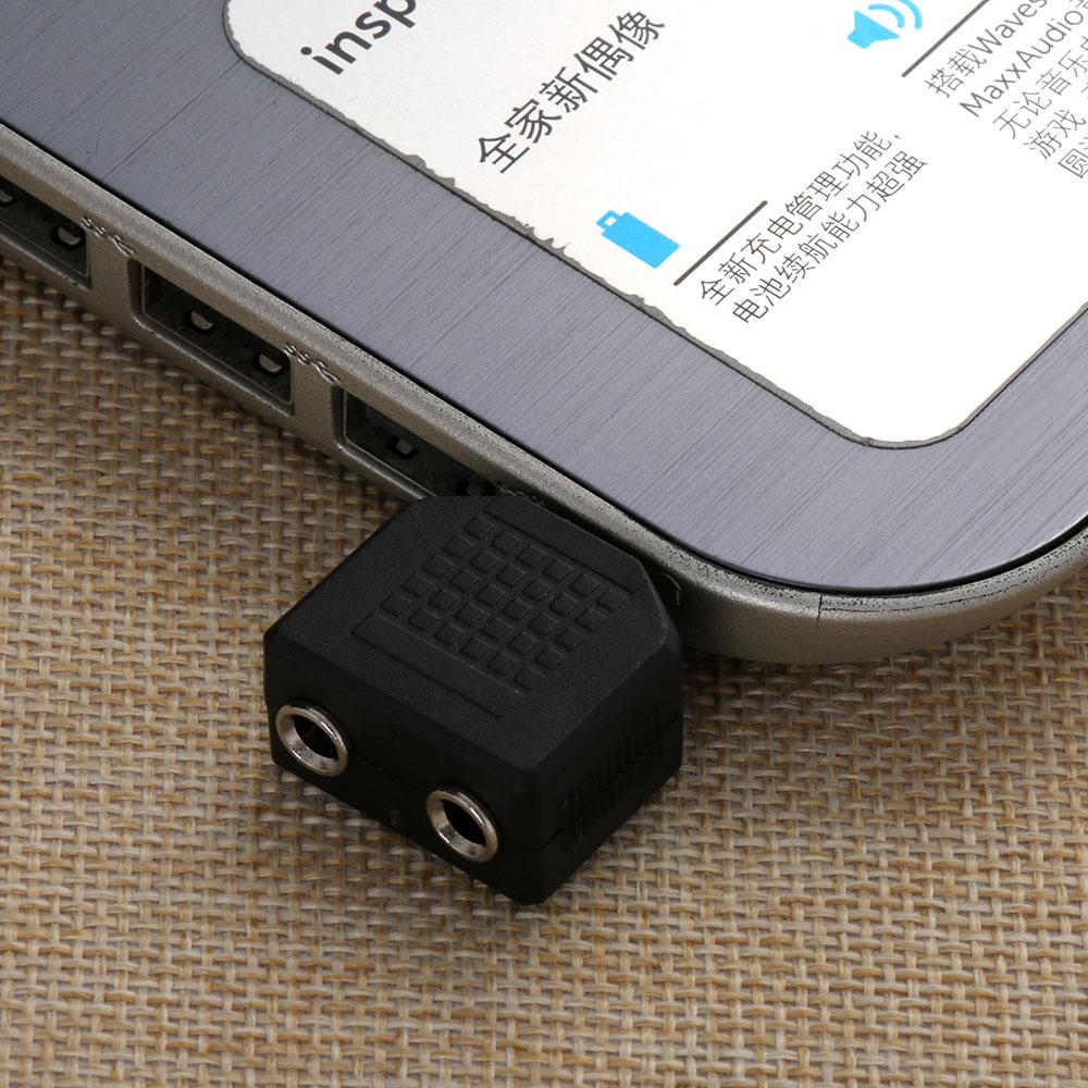 Interconnects Video Accessories Black Audio Adapter Y Splitter 3.5mm To 2 RCA Female Male Converter