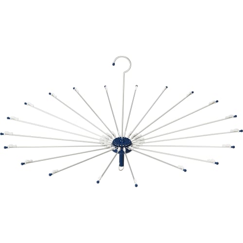 Twinmall Aluminum Clothes Drying Hanger for Parasols, Navy, 44cm Tall, BEILU BE-08N