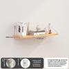 Floating Wall Shelves Waterproof Metal Brackets Spacious Storage Rack for Bathroom Kitchen Balcony Wall Use