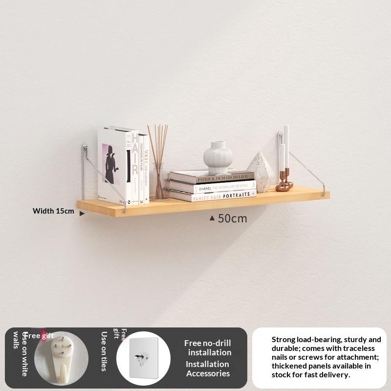 Floating Wall Shelves Waterproof Metal Brackets Spacious Storage Rack for Bathroom Kitchen Balcony Wall Use