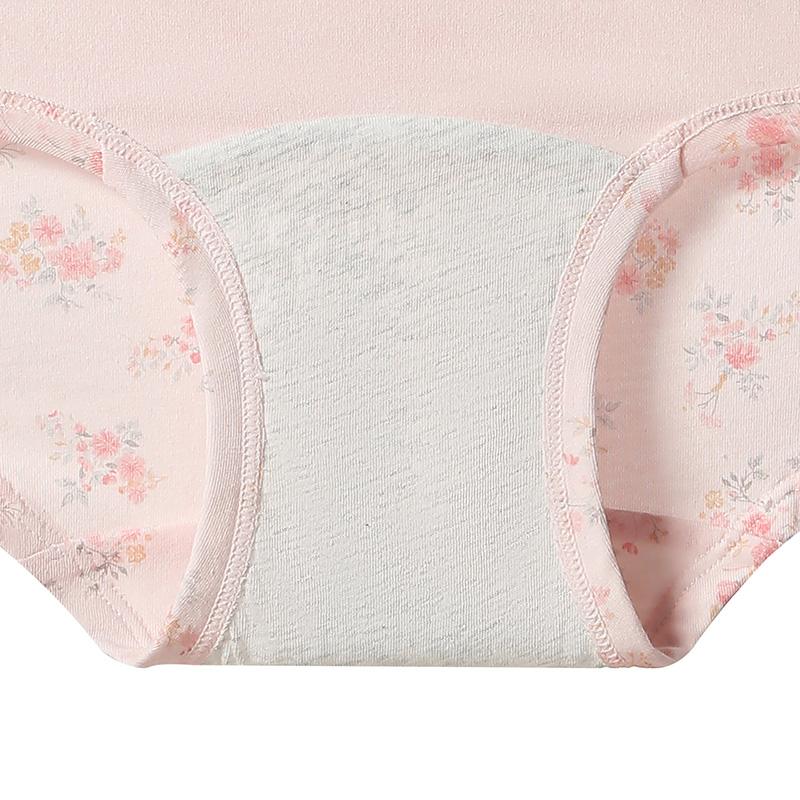 Fentenggan 3-Pack Extended Cotton Crotch Floral Women's Underwear