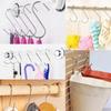 10Pcs Stainless Steel Metal S-Shaped Hooks Multi-Purpose Clothing Hanging Hooks