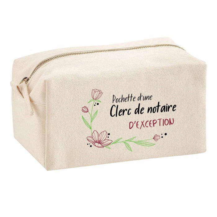 Trousse multifonction Clerc de Notaire d'exception Cadeau Anniversaire Collègue Idée Original | Trousse Scolaire Fournitures Bureau