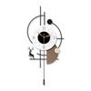 Modern Minimalist Swing Wall Clock - Silent Pendulum Decor for Living Room & Entryway, Elegant Wall Clock