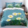 Floral Decorative Set for Home Soft Comfortable Duvet Cover Bedding Set Included 1*Duvet Cover & 2*Pillowcases gift