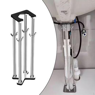 Suporte para Pia de Encaixe Inferior Kit de Reparo de Suporte Ajustável Robusto Estável Multifuncional Cozinha