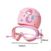 Kids Swim Goggles Swimming Cap Diving Googles Wide Vision Leakproof Glasses