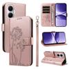 For Xiaomi Redmi Turbo 4 Pro 5G Leather Wallet Case with Strap Dandelion Imprint Phone Stand Cover