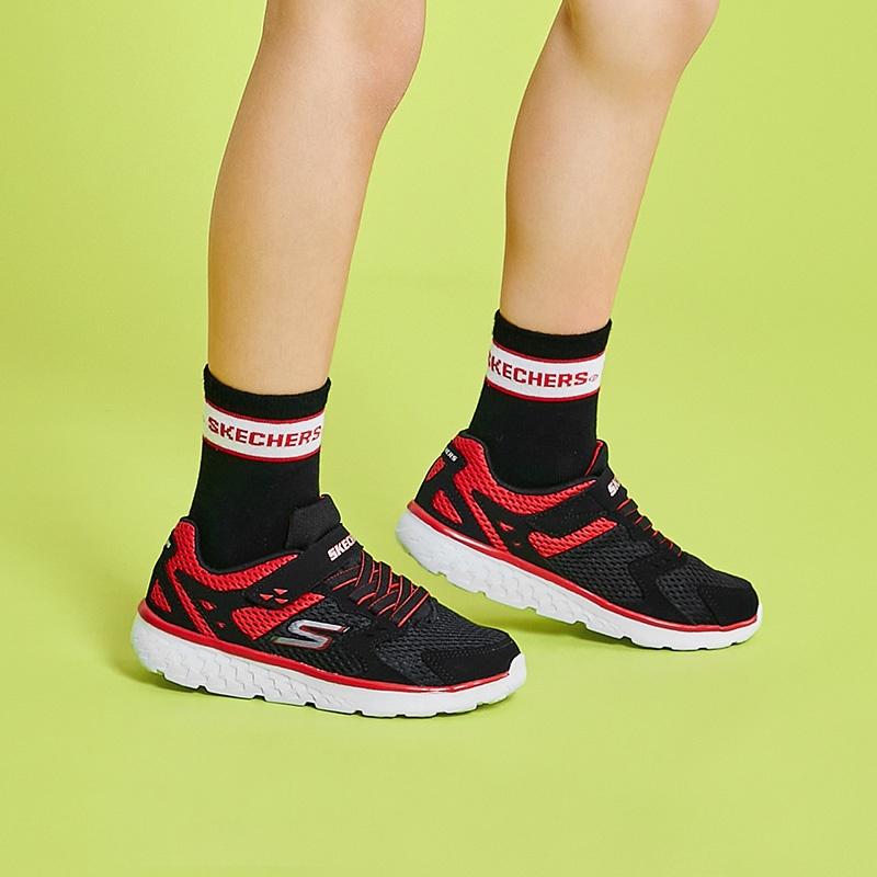 Skechers Go Run 400 Proxo Low-Top Sneakers K Black/Red Kids' 97680L-BKRD
