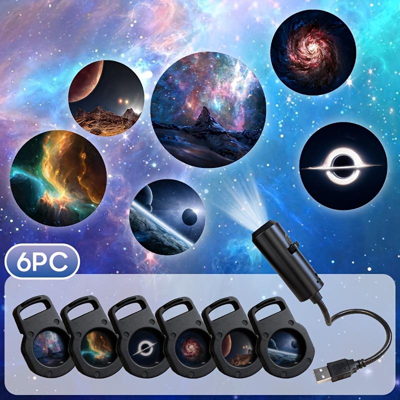 LED USB Projektorlicht 3/6 Stück Projektionsmuster - Verstellbar Wal Schmetterling Qual Seestern Nachtlicht Festival Geschenk