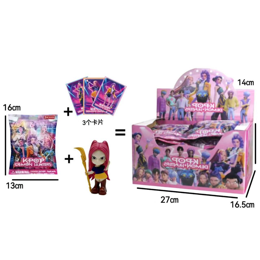 New Anime KPop Devil Hunter Doll Vinyl Toy Rumi Mira Zoi Character Vinyl Mask Box Handmade Birthday Gift FanClubGift