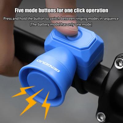 Fahrrad Elektrische Klingel Fahrrad USB Lade Hupe Mountainbike Warn Sicherheitsring Wasserdichte Klingel Fahrradzubehör