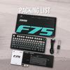 EPOMAKER x Aula F75 Gaming Keyboard Gasket Mechanical Keyboard with 5 Layer Pads & Knobs 75% Wireless Hot Swapable Bluetooth2.4GHzUSB-C RGB Technical