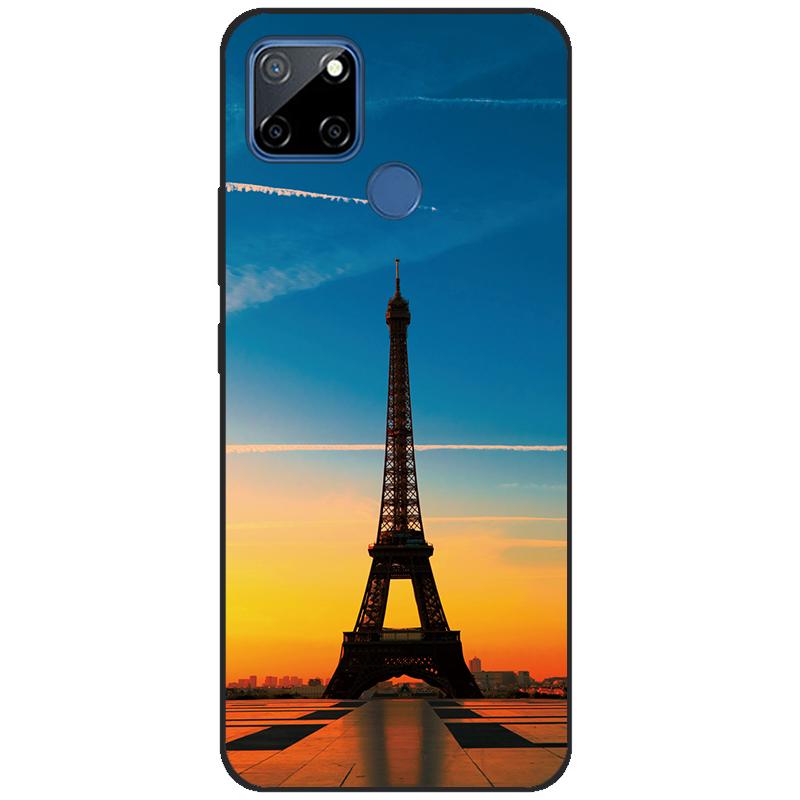 Realme için 7i RMX2193 Kılıf 6.5 ''Silikon Yumuşak TPU Kılıf OPPO Realme için C12 telefon kılıfı arka kapak Realme7i RMX2103 Fundas
