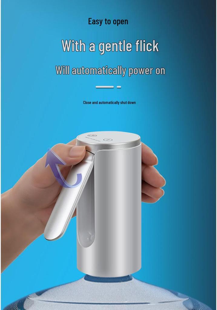 Compact Automatic Electric Water Dispenser: Folding Desktop Water Pump for Bottled Water