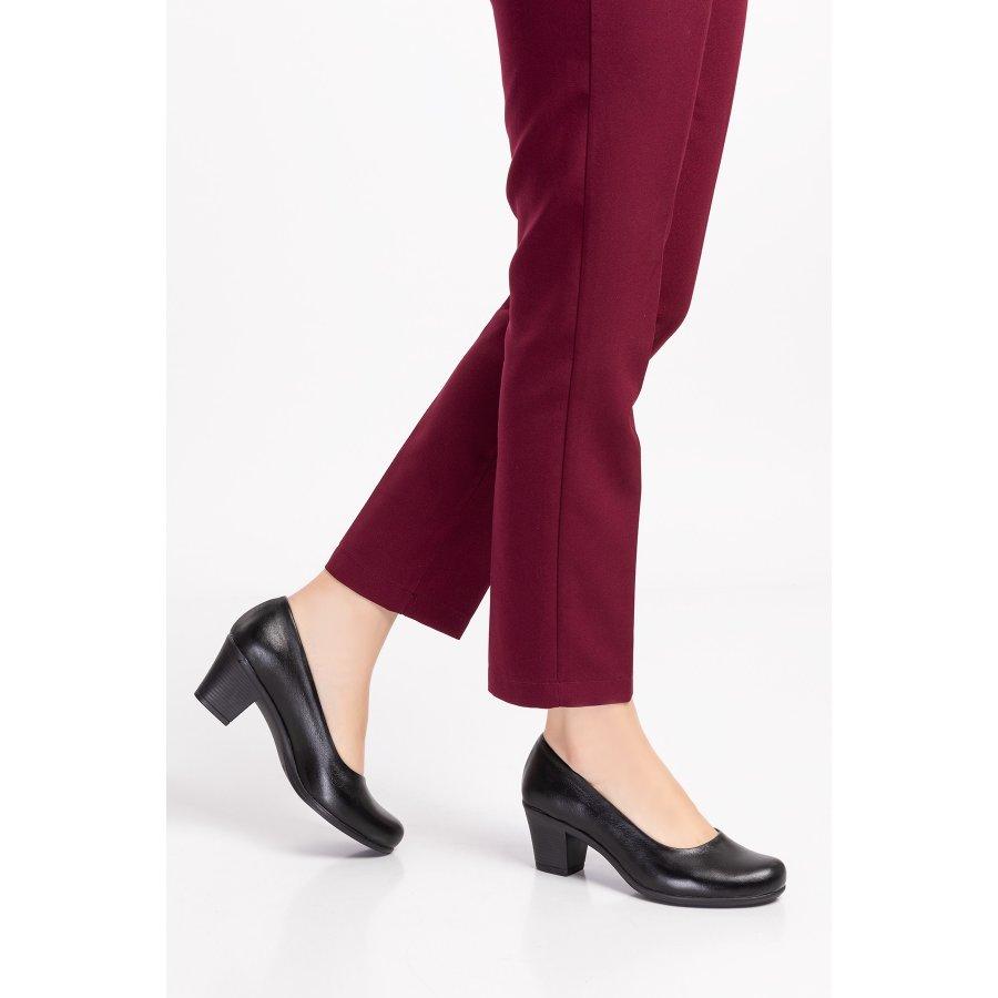 Women's Genuine Leather Mid Heeled Shoes