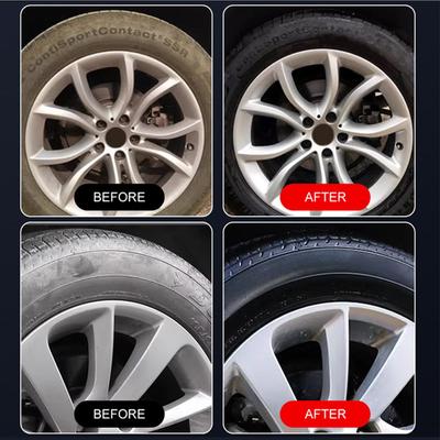 Wheel Shine For Car Tires 100g Car Wheel Shine Restorer Cleaning Polishing Detailing Agent Tire Refurbishing Coating Wax For