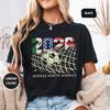 2026 North America Soccer Shirt | World Football Fan Tee | MX US CA Vintage Goal Net Graphic | Cup Soccer Lover Gift