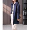 Women's Spring and Fall British Temperament In The Long Windbreaker Korean Style Straight Jacket