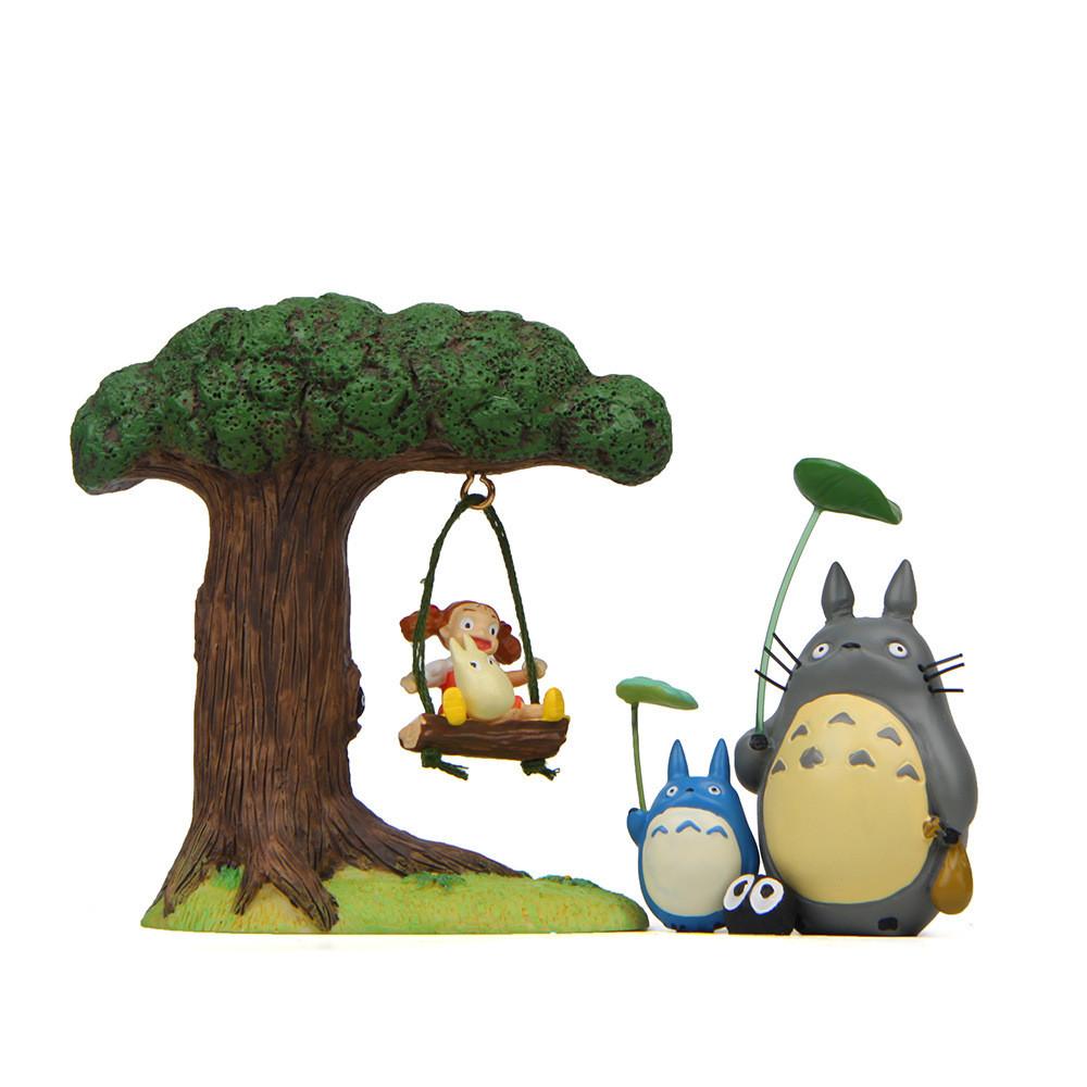 Totoro Neighbor My Resin Miniature Leaf Swing Ornament For Gift Decoration And