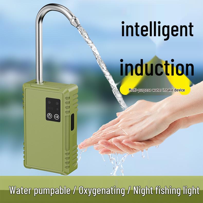 Portable Smart Induction Oxygenation Water Dispenser & Pump for Outdoor Use