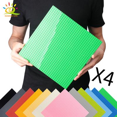 Non-Toxic 4Pcs Classic Base Plates Blocks 32X32 Dots Building Baseplates Bricks Assembly City Moc Friends City Construction Toys