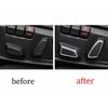 Fit For BMW 5 Series G30 2018- ABS Black Electric Seat Adjustment Cover Trim