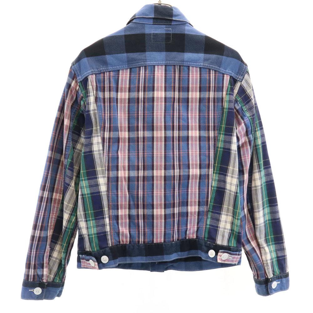Levi's Kariertes Langarm-Jackett M Blau Herren Gebraucht
