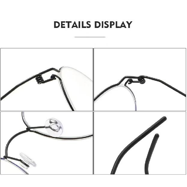 Denmark Brand Retro Oval Round Handmade Round Ultralight Air Titanium Glasses Frame Women Fashion Eyeglasses Eyeglass Man Robin