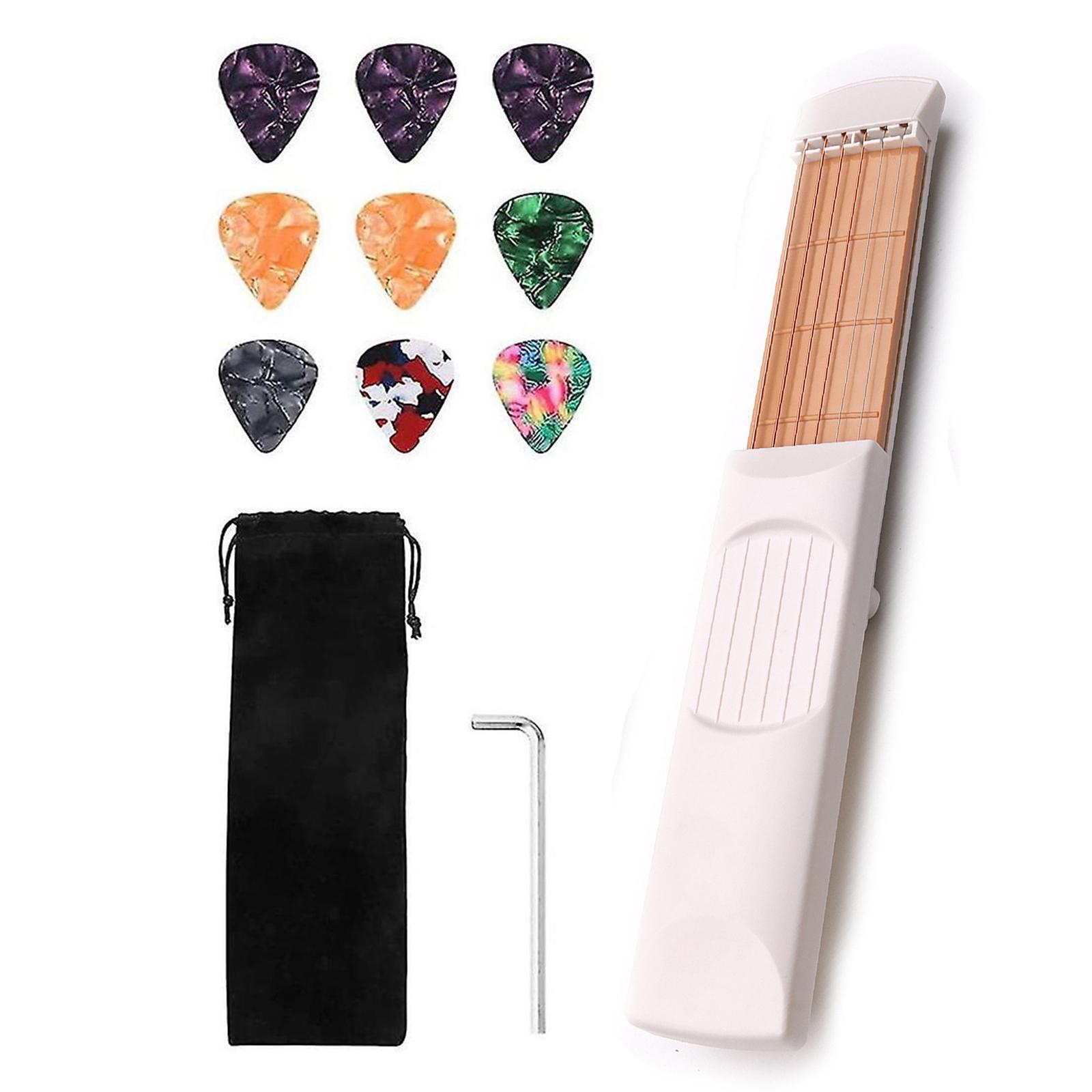 

6 Frets Pocket Guitar Practice Neck Guitar Chord Trainer Guitar Practice Tool Mini Guitar Trainer Pocket Guitar Trainer