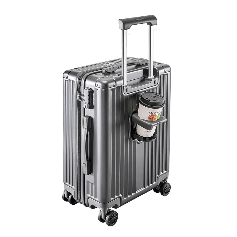 CARTELO ABS PC Hardshell Spinner Luggage with Hidden Cup Holder 20 inch Carry-on