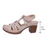 2025 Women Summer Trend Comfort Sandals Fashion Versatile Heels Shoes Lightweight High Heel Sandals New Shoes for