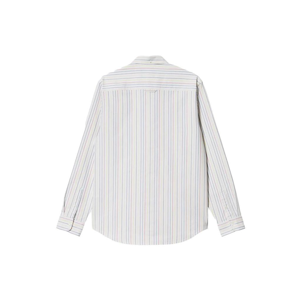 Carhartt WIP Striped Print Long Sleeve Shirt Men shirts White I031451-1G0-XX