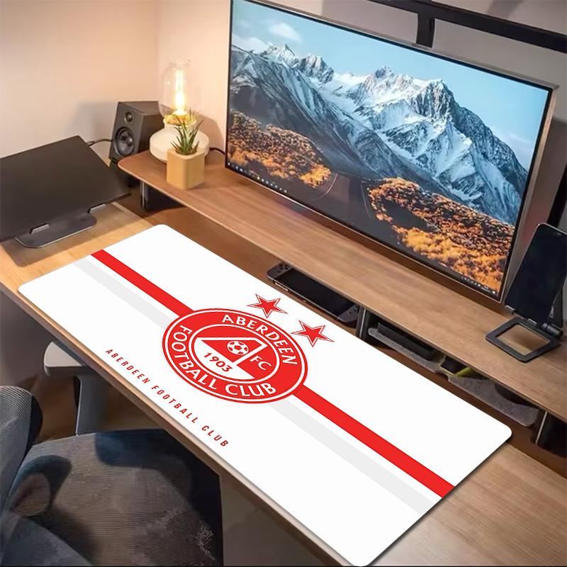 Aberdeen Football Club Print Cushion Non-slip Laptop Tablet Big Mousepad XXL Mat Mini PC Playmat With Lock Edge